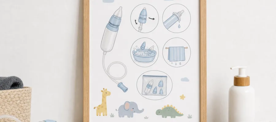 DIY-Nasensauger-Poster mit kindgerechten Illustrationen gestalten